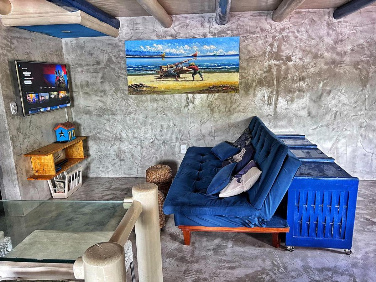 Casinha Azul Caraiva - Casa Completa Na Beira Do Rio Villa Luaran gambar
