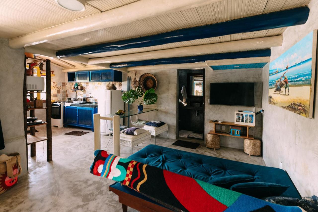 Casinha Azul Caraiva - Casa Completa Na Beira Do Rio Villa Luaran gambar